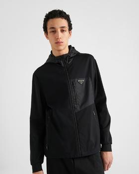 P.R.D 科技感棉质与 Re-Ny1on宽松连帽外套 WT903