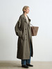 ROMI STUDIO“法式优雅”100棉轻量感镰刀袖双排扣廓形风衣431F2002 商品缩略图4