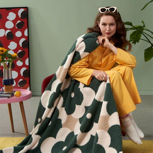 Smiley home Huggy Dopamine双拼绒绒盖毯蓬松柔软半边绒双面绒【该商品不支持用券】 商品图1