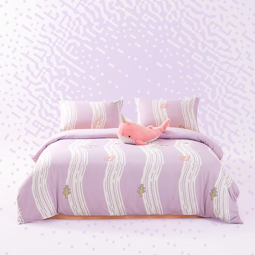 【秒杀 商超爆款】丝享升级云朵针织A类花卉四件套（coach设计师联名款） 商品图4