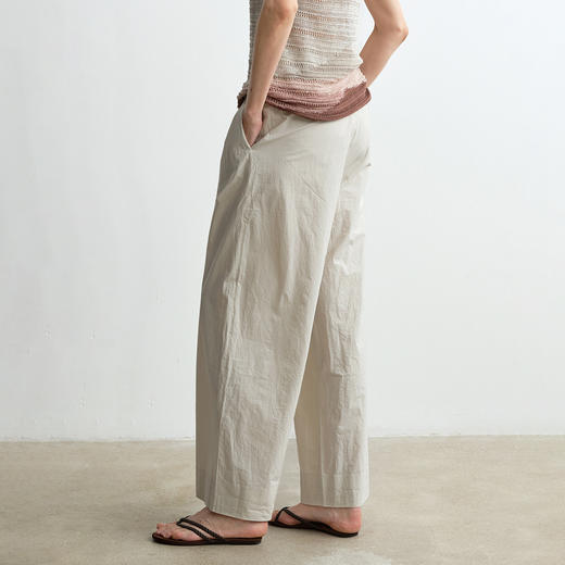 ROMI STUDIO“休闲随性”100%棉高密纸感宽松直筒休闲裤 RWCSXG1611 商品图4