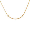 【95新】Tiffany & Co.蒂芙尼Tiffany T 系列小号18K黄金满钻笑脸Smile项链女士081025TJ03现售价：10000 商品缩略图0