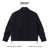 SDSA秋冬新款痞帅男装高街铆钉褶皱拉链翻领夹克下摆松紧百搭外套 商品缩略图4
