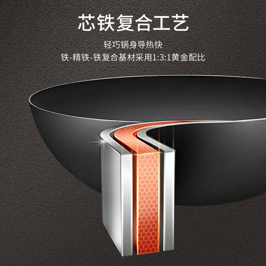 Velosan温仑山0涂层小铁锅20cm 商品图4