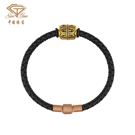 「大足金-大自在」5D硬金本真黄金转运珠手串 商品图4