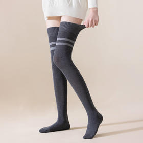 袜尖尖 女士秋冬款小腿袜/女士秋冬款过膝袜 长绒棉 贴肤不下滑