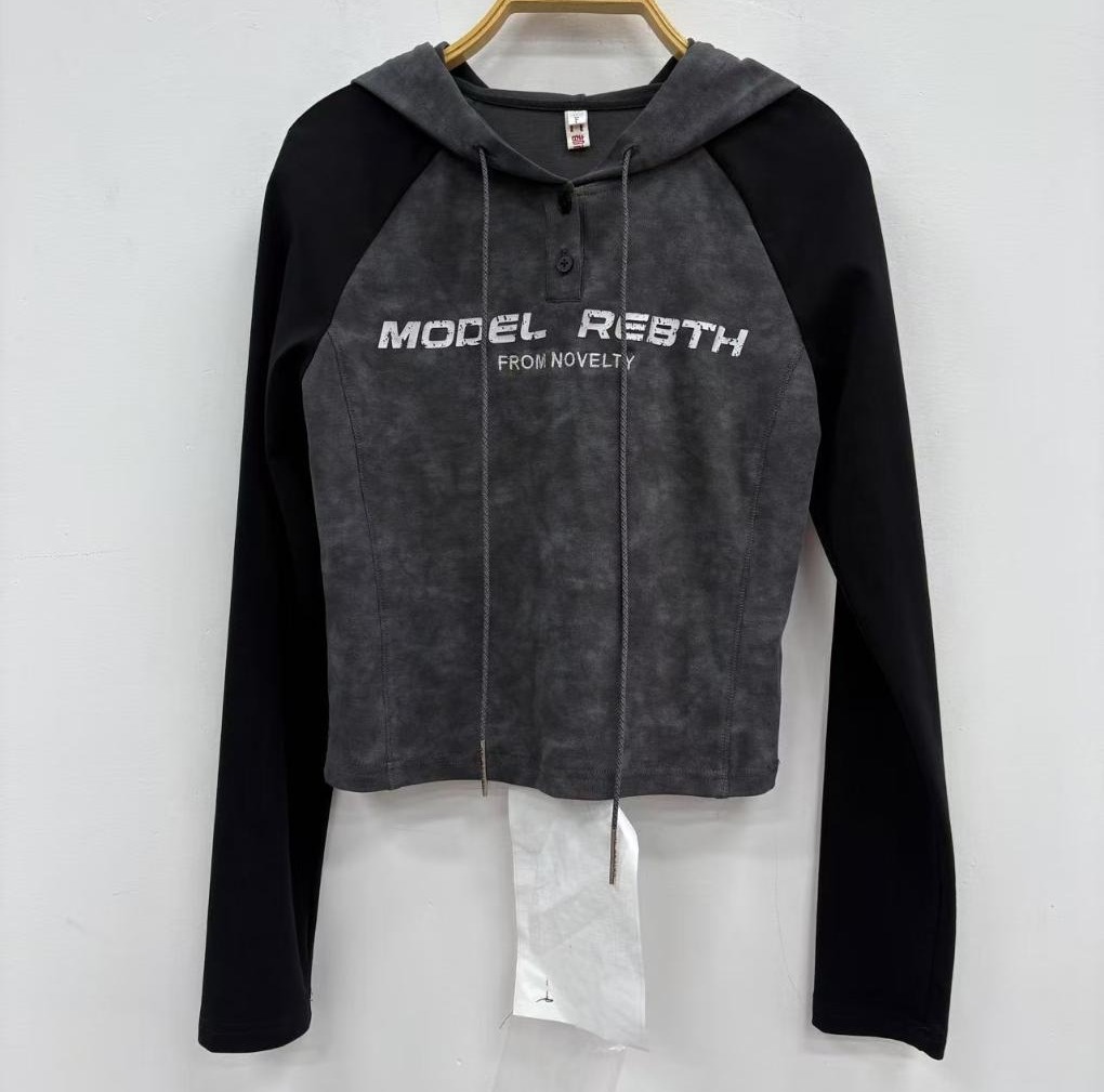 NC连帽插肩撞色长袖T恤50702（灰）秋季253011970321