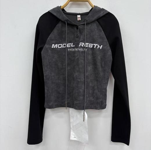 NC连帽插肩撞色长袖T恤50702（灰）秋季253011970321 商品图0