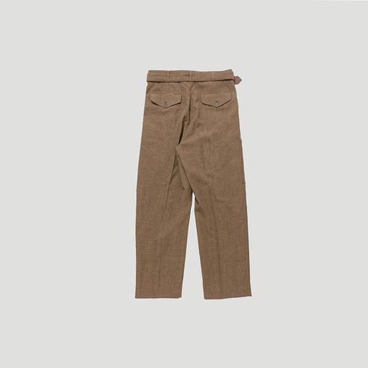 KAPTAIN SUNSHINE Belted Riviera Pants 英国蓝面羊毛休闲裤 商品图3