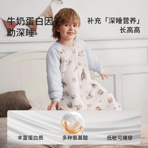 【宝宝安睡】嫚熙婴儿睡袋奶芙宝宝睡衣四季通用儿童春秋冬恒温款分腿防踢被 商品图3