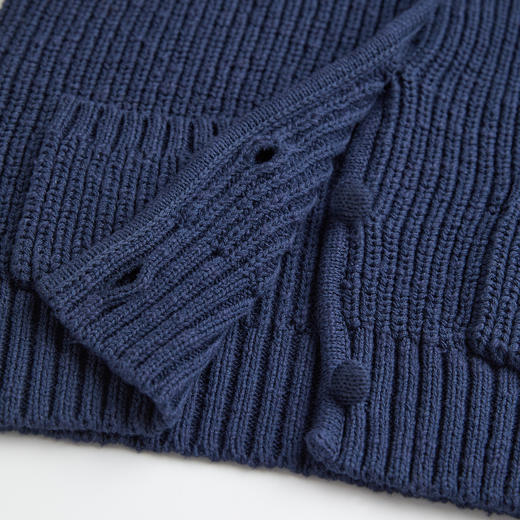 ROMI STUDIO"枫林尽染"棉质挺阔饱满精致娃娃领开衫 RWCAWZ4685 商品图6