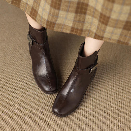 【预售5天】超轻超软时尚秋冬圆头内增高短筒短靴子休闲时装靴ZYY&A1532 商品图1