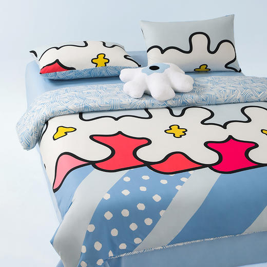 【秒杀 商超爆款】丝享升级云朵针织A类花卉四件套（coach设计师联名款） 商品图1