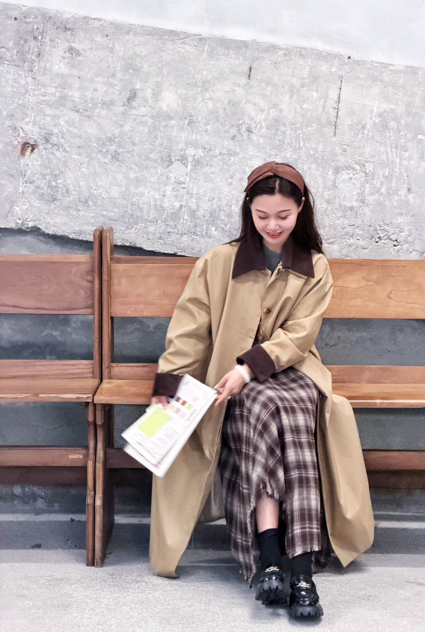 韩系da牌订单款|68%棉细斜纹风衣