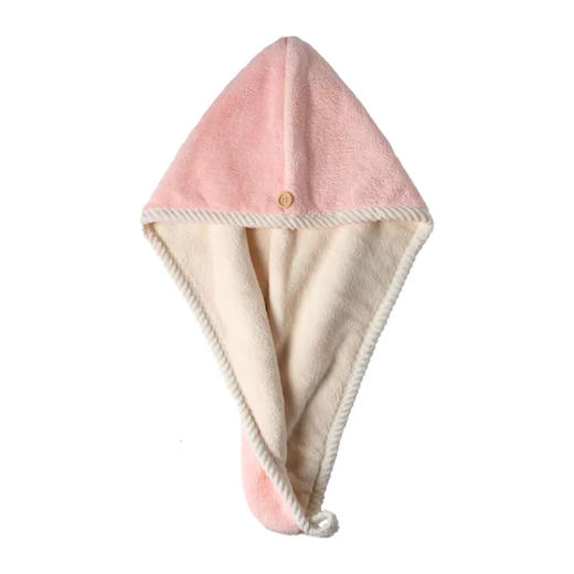 【福利❗️15.9秒🔥抢2件！双层加厚干发帽】双层珊瑚绒干发帽 女加厚超强吸水速干浴帽 拼接色干发巾包头发毛巾 商品图7