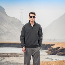 香港寺木秋季半拉链立领卫衣 上身大牌感十足！男女同款