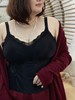 一周内发货！💓【桑蚕丝  蕾丝美背】薄胸垫，可拆卸！不溜肩。大码定制款~免穿文胸！大码吊带背心！黑白两色，可当内衣，可当美背搭配打底穿 商品缩略图10