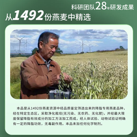 【世壮保健燕麦片】农科院权威研发，纯净配方无添加，低卡饱腹降糖降脂，冲泡即食，25g*16袋*5盒，福利价169元！ 商品图7