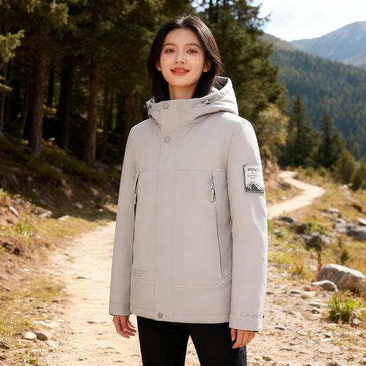 Schenvega 情侣冲锋衣 三防绵羊毛棉衣外套 男女同款 加厚保暖 抵御严寒 C90-N2512 商品图2