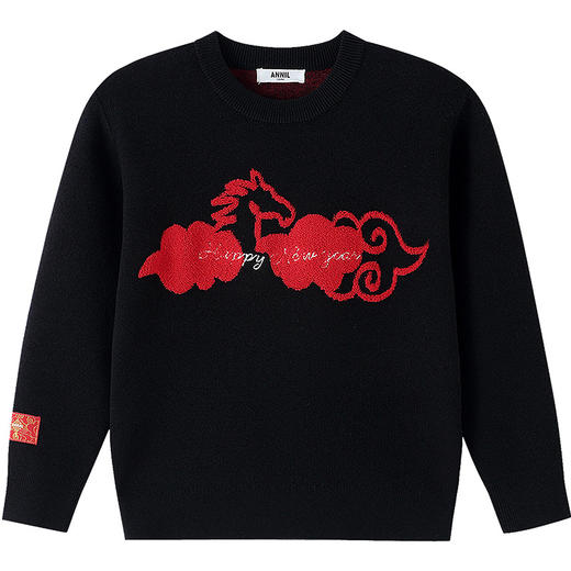 【新年波】男女童圆领长袖针织衫春季新款安奈儿童装EM614512 商品图7