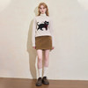 西遇复古麂皮绒半身裙女冬季新款百搭高腰显瘦A字包臀裙短裙V3755321 商品缩略图1