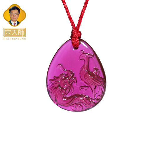 集雅轩宋韶光大师2026年新款鸡 龙凤和鸣 琉璃吊坠礼品 商品图4