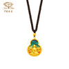 「大足金-大自在」足金福源吊坠 古法黄金珐琅挂坠 商品缩略图3