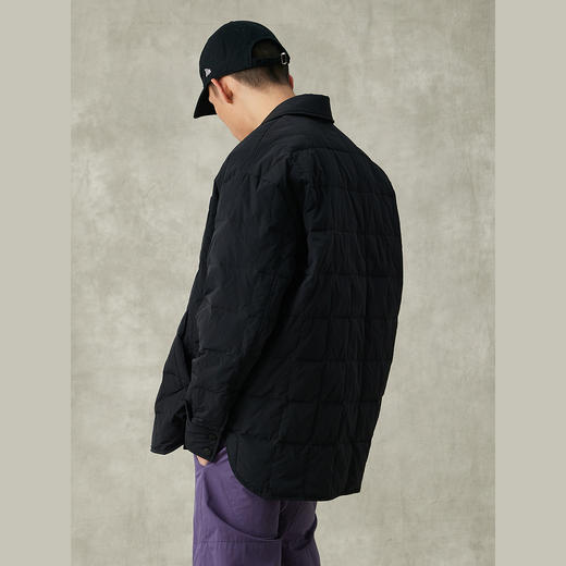 NPC潮牌趣味饼干绗缝羽绒服冬季锁温夹克羽绒衬衫外套NP38DJ32BG 商品图2