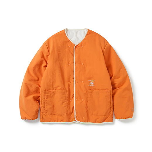 WHEELS and WIND抗静电材质男女中性双面夹棉防泼水无领棉服外套 商品图0