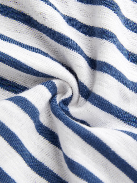 ROMI STUDIO“休闲复古”蓝白条纹轻薄舒适圆领无袖背心 RWCAS64934 商品图7