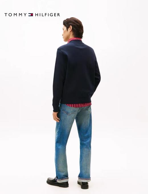 Tommy 25秋冬男款纯棉珠地肌理圆领卫衣 商品图3