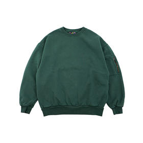 is-ness PIGMENT DYED CREW NECK 成衣染色宽松廓形圆领套头卫衣