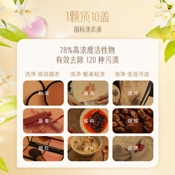 立白沙龙香氛洗衣凝珠 甜香草与橙花 40颗 三腔 留香30天 /家庭清洁/纸品 /衣物清洁 /洗衣凝珠 商品图1