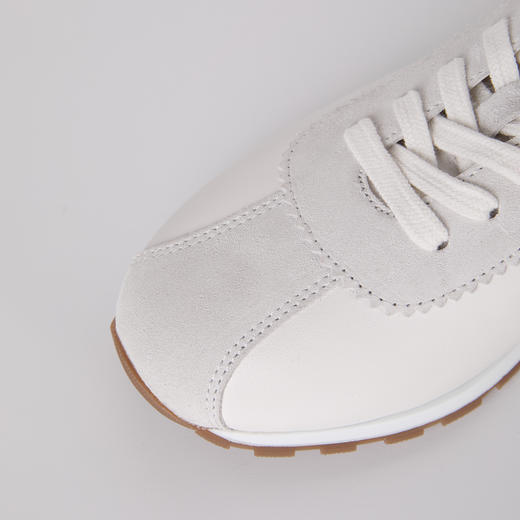 ROMI STUDIO绒面牛皮和羊皮革复古休闲平底德训鞋 RWCLP31954 商品图7