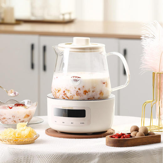 大宇 多功能恒温花茶壶暖阳白1.2L DYHC-1291D 商品图1