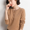 内搭外穿都有范 秋冬新款2025新款春秋女士套头针织衫圆领纯色时尚简约长袖打底衫新款新品 商品缩略图7