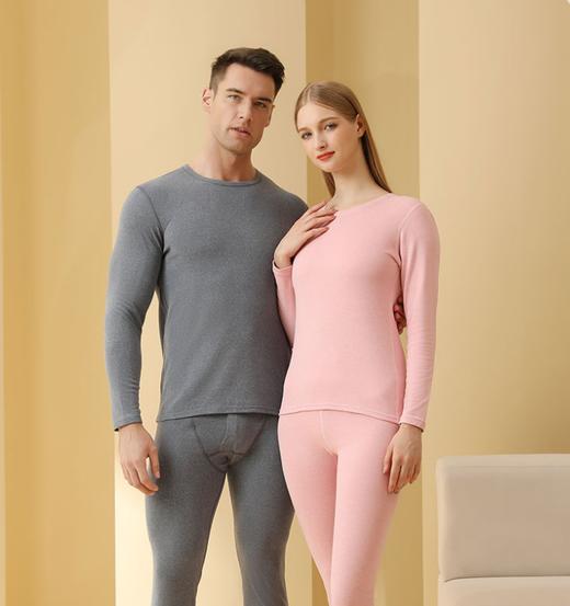 心选丨羊毛蚕丝暖绒科技内衣套装 商品图4