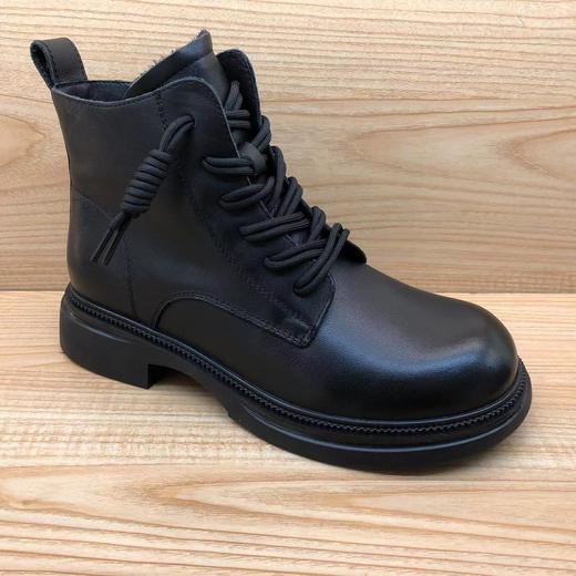 豪行秋冬新品时尚休闲真皮女靴短靴马丁靴23451692专柜正品 商品图1