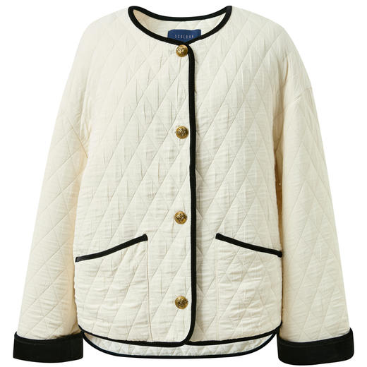 【95白鹅绒】三彩2025冬季新款轻薄压胶直充羽绒服宽松鹅绒服M 商品图4