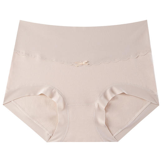 高腰微收腹！7A全棉抗菌60S高腰纯棉内裤女大码女士无痕轻收腹提臀无痕三角裤 商品图4