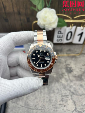 ARF配重版 劳力士格林尼治型GMT 间玫金 沙士圈 配重版 3285机 男士腕表