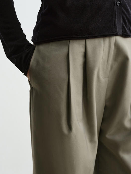 ROMI STUDIO垂坠感精致休闲高挑西装设计感直筒长裤 D3122(现货) 商品图1