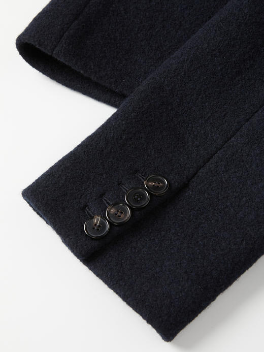 ROMI STUDIO“棕标甄选”100%绵羊毛双排扣宽松大衣外套RW24WWG0011【现货】 商品图5