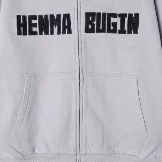 SDSA秋冬新款痞帅男装美式撞色刺绣字母拉链连帽卫衣百搭开衫外套 商品图2