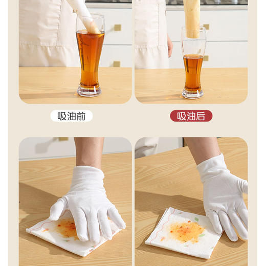 六月栀子悬挂式加厚多用途抹布30片*2包 厨房周抛抹布 食品可接触 商品图6