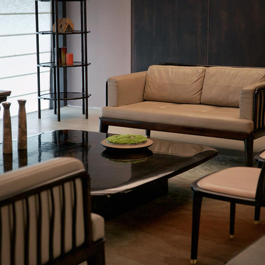 大漆玄黑方茶几 商品图2