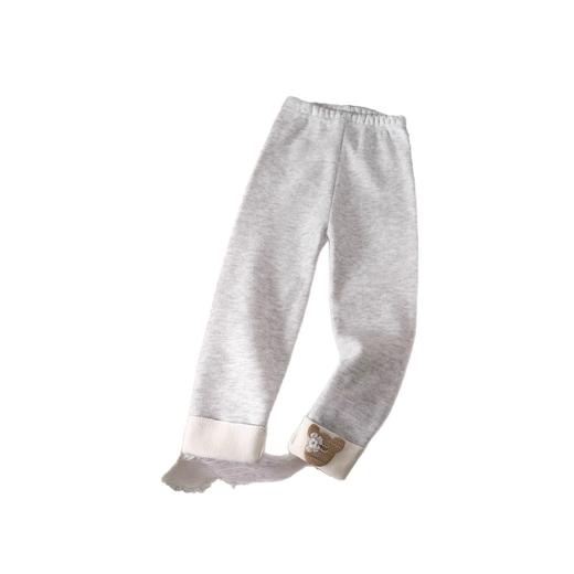 【39.9元2件】贝舒嘉女童深秋加绒打底可外穿长裤女孩秋冬新款可爱薄绒修身裤90-150 商品图6