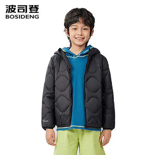 波司登2025新款儿童薄羽绒服男女童短款轻暖连帽T250135500W 商品图0