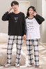 自然醒睦棉情侣家居服100%棉双面加厚长袖长裤套头睡衣QH 商品缩略图7