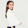 【儿童服饰丨儿童纯色polo衫】选用纯棉面料，亲肤舒适透气，做工精细走线工整，男款POLO领，女款娃娃领，男女款纽扣色做了区分，胸前有小口袋设计，简约百搭，90-170码可选~ 商品缩略图1